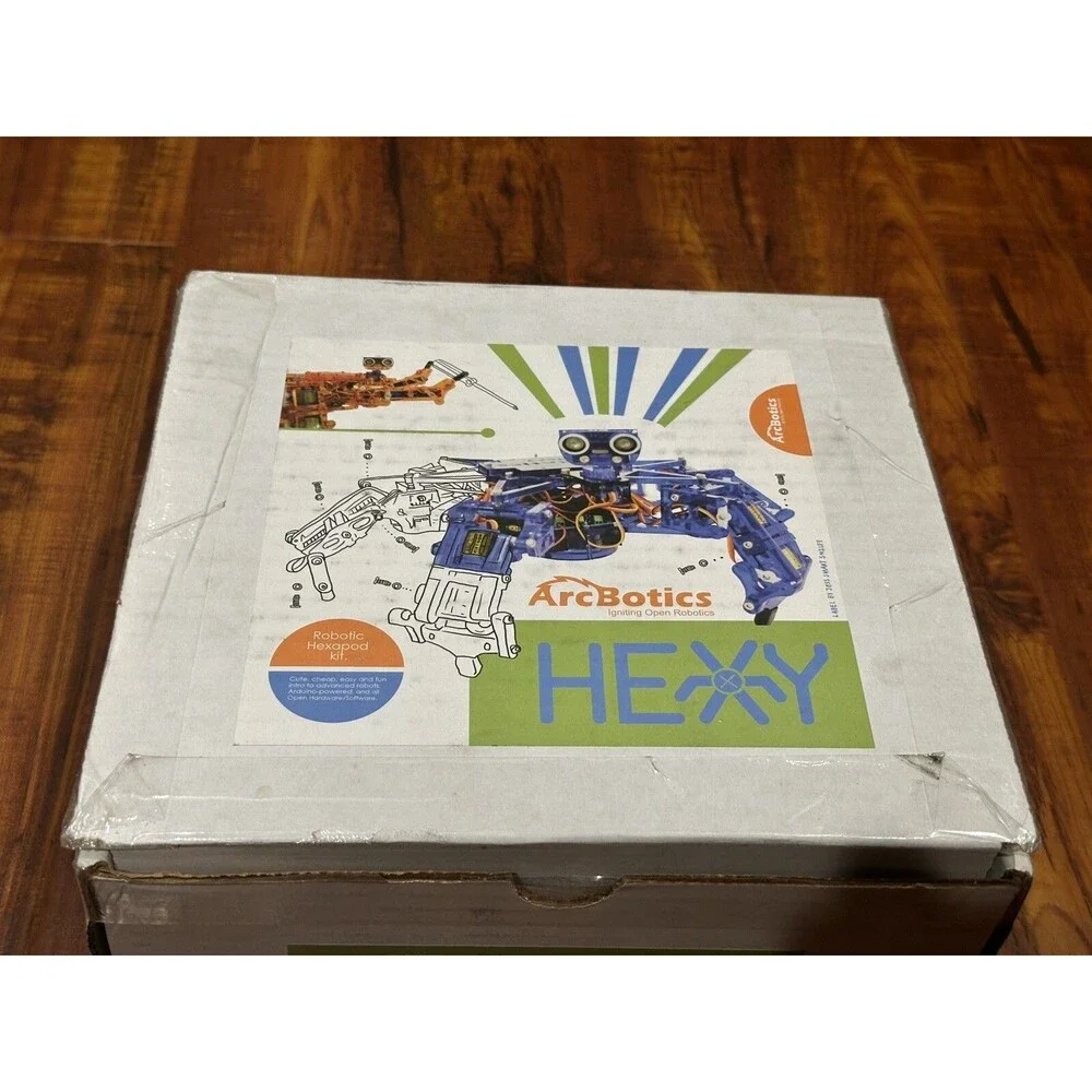 Hexy ArcBotics Robotic Hexapod Programmable Electronic Model Kit - New Open Box